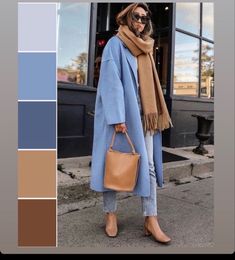 Colour Combinations Fashion, Color Combos Outfit, Blue Coat, Blue Coats, 가을 패션, Style Mistakes, Colourful Outfits, Winter Fashion Outfits