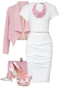 Shower or rehearsal dinner Elegant Style Women, Outfits 2016, Stylish Work Outfits, Business Outfit, Outfit Combinations