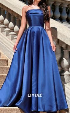 Charity Event Outfit Dresses, Outfits Inspiration Aesthetic, Outfit Con Jeans, Outfit Aesthetic Ideas, Outfit Casual Mujer, Event Dresses Classy, Royal Blue Gown, Homecoming Formal Dresses, Outfits Con Jeans