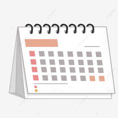 a calendar with the date on it and an orange stripe is placed next to it