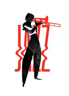 a woman holding a trumpet in her right hand