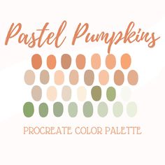 the pastel pumpkins logo is shown in orange, green and brown colors on a white background