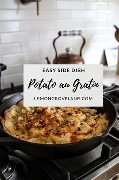 an easy side dish for potato au gratine