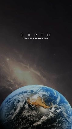 the earth from space with text that reads earth