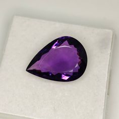 Natural Amethyst Stone, 13.90 Carat Loose Amethyst, Pear Faceted Amethyst Stone, Amethyst For Pendant, Purple Amethyst Stone. Stone :- Natural Amethyst  Amethyst Colour:- Purple Amethyst Weight:- 13.90 Cts Amethyst  Size:- 21.90x15.90 MM Amethyst  Height:- 7.50 MM Quality:- AAA Clarity:- Loup Clean Purple Amethyst Teardrop Gemstone, Purple Teardrop Amethyst Gemstone, Purple Teardrop Amethyst Ring, Ethereal Core, Dark Amethyst, Amethyst Color, Colour Purple, Amethyst Stone, Purple Amethyst