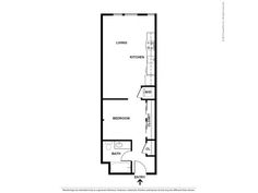 the floor plan for a one bedroom apartment