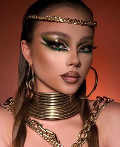 Eye makeup/eye shadow looks/lips and lipsticks/brown/hairstyles/makeup ideas/makeup looks /jewellery Egypt Makeup, Exotic Makeup, Goddess Makeup, Drag Queen Makeup