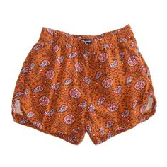 Great Looking Shorts! Length 11 1/2". Waist Laid Flat 12". Buying Recycled Clothing Is Good For The Environment And Saves Money! Casual Paisley Print Bottoms For Vacation, Casual Paisley Print Shorts, Casual Printed Orange Bottoms, Casual Yellow Floral Print Shorts, Short Paisley Print Beach Bottoms, Paisley Print Short Beach Bottoms, Summer Paisley Print Short Bottoms, Paisley Print Beach Shorts, Paisley Print Shorts For Beach