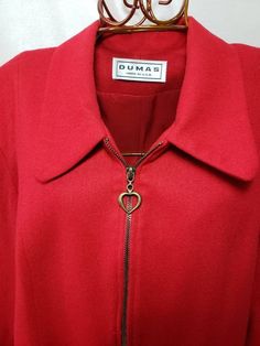 Check out this item in my Etsy shop https://www.etsy.com/listing/1276787823/vintage-dumas-100-wool-womens-red-jacket Red Vintage Jacket, Red Jacket Women, Red Vintage, Vintage Clothes, Jacket Blazer, Vintage Jacket, Wool Blazer, Vintage Wool, Red Jacket