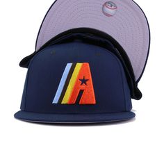 Inspired by the colors of an old Volkswagen Microbus, this fitted fits the 70s vintage vibes, as the colorway mix of earthy colors and blues mix perfectly together. Oceanside Blue backdrop contrasts perfectly against the autumnal palette of the front logo. No matter what the fit, this Astros fitted is guaranteed to go just perfectly. Hat Material: 100% PolyesterCrown: Oceanside BlueVisor: Oceanside BlueButton: Oceanside BlueUndervisor: GreyFront Logo: Orangeade/Walnut/Sky Blue/Oceanside Blue/Omb Navy Fitted Hat With Flat Brim For Baseball Season, Navy Flat Brim Fitted Hat For Baseball Season, Navy Snapback Fitted Hat For Baseball Season, Navy Fitted Hat For Sports Events, Navy Flat Bill Hat For Sports Events, Navy Fitted Hat With Flat Bill For Sports Events, Navy Flat Bill Fitted Hat For Sports Events, Navy Snapback Hat With Embroidered Logo, Navy Fitted Hat With Flat Brim For Sports