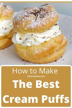 cream puffs Choux Pastry Filling, Choux Pastry Recipe, Cream Puffs Recipe Easy, Pastry Filling, Cream Puffs Easy