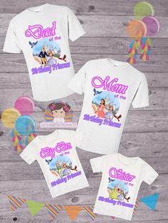 Matching Shirts For First Birthday, Encanto First Birthday Shirt, Matching Family Shirts, Family Birthday Shirts, Birthday Princess, Family Shirts Matching, Family Birthday, Sofia The First, Short Sleeve Shirt Women