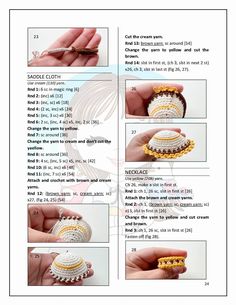 instructions to make an ornament with beading and beads in the shape of rings