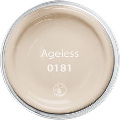 a white bowl with the words ageless 0181 on it's side