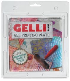 a package of geli printing plates with a red pen in the middle of it