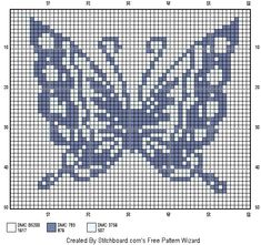 a cross stitch pattern with the letter k in blue and white, as well as an image