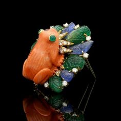 Carved Emerald, Frog Brooch, Carved Jewelry, Emerald Cabochon, David Webb, Coral Peach, Coral Jewelry, Sapphire Diamond Ring, Themed Jewelry