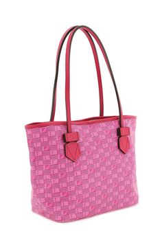 Moreau Paris "Saint Tropez" tote bag crafted in coated canvas with iconic all-over "Moreaunette" monogram. Double handles, top closure, cotton canvas interior with one zippered pocket and gold-finished metalware. Size Info STANDARD Color Detail Fuchsia Made In Italia Material 45% CO 30% LI 25% PU Season One spring Season Two summer Product bags Brand Moreau Paris Size And Fit Bag Length = 38,5 cm, Bag Height = 22,5 cm, Handle Height = 22,5 cm, Furla Metropolis Mini, Boyy Bag, Ferragamo Bag, San Tropez, Craft Tote Bag, Denim Tote Bags, Latest Fashion Design, Denim Tote, Monogram Tote