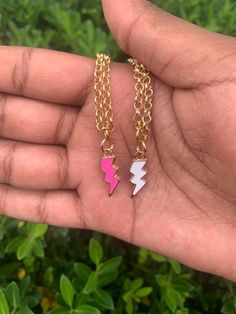 Cuteness Lighting Bolt Necklace, Lighting Bolt, Charm Necklaces, Charm Necklace, Necklace Etsy, Wedding Gifts, Beauty Book, Jewelry Necklaces, Necklaces