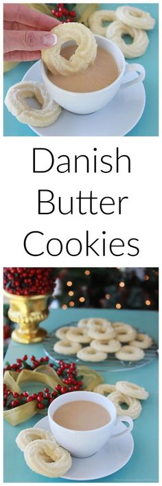 These buttery, melt-in-your-mouth Danish Butter Cookies are a holiday favorite! Perfect for gifting or enjoying with a hot cup of tea. 🍪✨ #DanishButterCookies #HolidayBaking #ChristmasCookies || cookingwithruthie.com