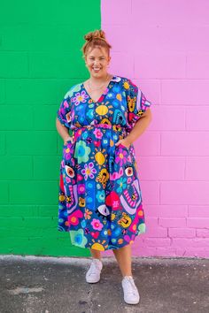 Plus Size Pastel Outfits, Fun Teacher Outfits, Kasey Rainbow, Rainbow Clothing, Pastel Outfits, One Shoulder Dress Long, Wardrobe Architect, My Things, Milly Dress