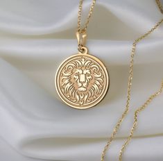 🦁 Embrace Your Inner Lion:  Lion Necklace 🦁 Unleash your inner strength and regal elegance with our handcrafted lion necklace. Inspired by the majestic king of the jungle, this exquisite piece celebrates the noble qualities of the lion. 👑 Symbol of Courage: The lion, with its fearless demeanor, symbolizes courage and bravery. Wear this necklace as a reminder of your own inner courage to tackle life's challenges head-on. 🔥 Fierce Resilience: Like the lion's mane, which signifies power and pro Lion Symbol, King Necklace, Lion Head Necklace, Regal Elegance, Lion's Mane, Lion Necklace, King Of The Jungle, Gold Lion, Lion Mane