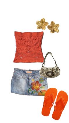 Small Chest Outfits Style, Y2k Vacation Outfits, Early 2000s Summer Outfits, Tropical Outfits Aesthetic, H2o Aesthetic Outfits, Summer Outfits 2000s, 2000s Fashion Inspiration, Outfits 2000s