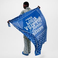 LOUIS VUITTON® - Monogram Colours Stole - Blue Louis Vuitton Official Website, Monogram Pattern, Louis Vuitton Official, Mens Spring, Font Styles, Beach Club, Louis Vuitton Monogram, Umbrella, Monogram