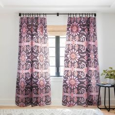 Nothing makes a room come to life more than some golden hour sun through a sheer window curtain. Made from a linen-like woven polyester, they allow just the right amount of light to elegantly filter through. Pair them up with your favorite curtain rod and give your room a whole new glow. Available in either single or double panel options. Size: 84" x 50". Eclectic Curtains, Pink Patio, Boho Florals, Guest Room Office, Deny Designs, Room Darkening, Curtain Rod, Making Room, Window Curtain