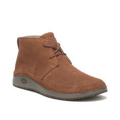 Chaco-Paonia Desert Chukka Boot Elegant and casual in equal parts, the Paonia Desert chukka boot from Chaco makes a versatile addition to your shoe collection. This lace-up boot flaunts a waterproof, Gold-rated waxy suede upper to ensure dry comfort while promoting sustainability. Thanks to its non-marking ChacoGrip rubber compound sole, you can take confident strides even on wet surfaces. Casual Brown Desert Boots With Lug Sole, Fall Low-top Boots With Stitched Sole, Casual Lace-up Suede Boots, Casual Moc Toe Lace-up Boots For Fall, Low-top Boots With Stitched Sole For Fall, Casual Ankle Hiking Boots With Rubber Sole, Casual Hiking Boots With Rubber Sole, Casual Waterproof Suede Ankle Boots, Everyday Ankle Boots With Rubber Sole