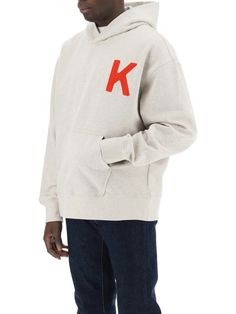 Get ready to rock some serious street style with this oversized hoodie. Made from soft melange-effect cotton French terry, it's perfect for keeping cozy and cool at the same time. Embroidered with a branded 'tiger' motif at the back and a 'K' letter at the chest, this hoodie is the ultimate statement piece for any casual look. Oversized fit for a relaxed and comfortable feel Soft melange-effect cotton French terry for a cozy and stylish look Branded 'tiger' motif and 'K' letter embroidery for a Lucky Tiger, Kenzo Sweatshirt, Tiger Hoodie, Letter Embroidery, Oversized Hoodie, Diaper Backpack, Tiger Print, Hoodies For Sale, Casual Backpack