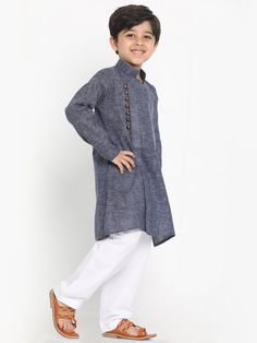 VASTRAMAY Boys' Grey Cotton Blend Kurta and Pyjama Set Elevate your little one's traditional wardrobe with the VASTRAMAY Boys' Grey Cotton Blend Kurta and Pyjama Set. Designed with elegance and comfort in mind, this outfit is perfect for festive occasions, family gatherings, and cultural events. Key Features Stylish grey kurta with intricate detailing Comfortable cotton blend fabric Includes matching pyjama for a complete look Perfect for traditional and festive occasions Specifications Brand: V Traditional Wardrobe, Grey Kurta, West New York, Matching Pajamas, Cultural Events, Cotton Bottoms, Pyjama Set, Top Fabric, Family Gatherings