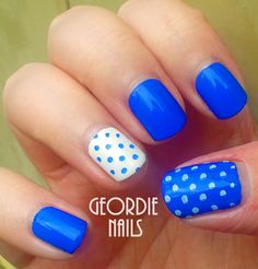 Dotty Nails, Bright Polka Dot Nails, Polka Dot Nails Blue, Teal Polka Dot Nails, Rhinestone Polka Dot Nails, Teal Nails, Polka Dot Nails, Dots Nails