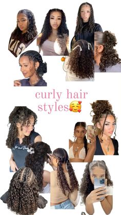 #curlyhaircare #curlyhairideas #curlyhairstyle Curly Hair Dos, Perfect Curly Hair, Quick Curly Hairstyles, Curly Hair Care Routine, Mixed Curly Hair, Hair Styles For Black Women, Curly Hair Videos, Quick Natural Hair Styles