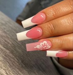 𝙖𝙡𝙡 𝙘𝙧𝙚𝙙𝙞𝙩𝙨 𝙩𝙤 𝙩𝙝𝙚 𝙤𝙬𝙣𝙚𝙧 シ︎ Milky White Prom Nails, Simple Y2k Nails, Nail Ideas Y2k Long, Y2k French Tip Nails, Pink Nails Y2k, Y2k Pink Nails, W A Y S Tattoo, Acrylic Nails Y2k, Nails Y2k