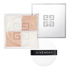 Inspired by Givenchy's latest couture collections and starry winter nights, this Prisme Libre Highlight Powder in N14 features a duo of iridescent rosy-pink blush and pearly silver loose powders to create a special highlighter.  How do I use it: Shake, stamp, and blend. Place one or two fingers under the puff ribbon, press the puff onto the sieve and shake twice to deliver the perfect amount of powder. Stamp onto the cheekbone or apples of cheeks according to face shape. Blend in light upward, c Givenchy Prisme Libre, Highlight Powder, Two Fingers, Rosy Pink, Winter Nights, Pink Blush, Winter Night, Loose Powder, Face Shape