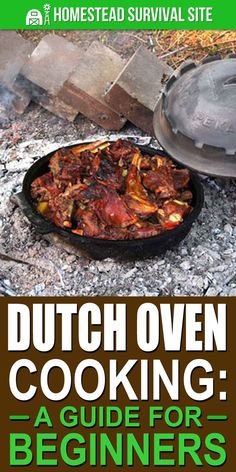 dutch oven cooking a guide for beginner's cookbook cover art printable