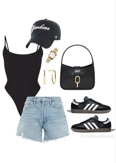 Outfit Ideas Layout, Casual Outfits Cute, Outfit Layout, Looks Street Style, Simple Trendy Outfits, Cute Everyday Outfits, Cute Simple Outfits, Summer Fashion Outfits, Basic Outfits