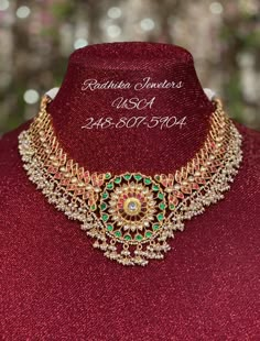 Kameshwari Jewellery, Kundan Gold Jewellery, Rani Haram, 22 Carat Gold Jewellery, Bridal Diamond Necklace, Gold Temple Jewellery, Gold Bridal Necklace, Fancy Jewelry Necklace, Gold Jewelry Simple Necklace