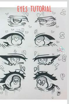 the eyes are drawn in different ways and each has their own drawing skills on it