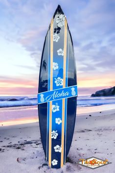 Blue Surfboard Wall Decor for a coastal beach decor Beach Themed Wall Decor, Beach Theme Wall Decor, Themed Wall Decor, Art For Walls, Aloha Spirit