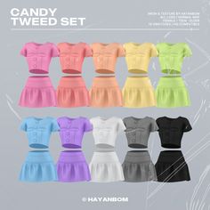 the candy tweed set is available for all ages