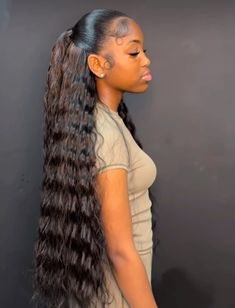 Cute Ponytail Styles, Competition Hair, Weave Ponytail Hairstyles, Sleek Ponytail Hairstyles, Quick Natural Hair Styles, Faux Locs Hairstyles