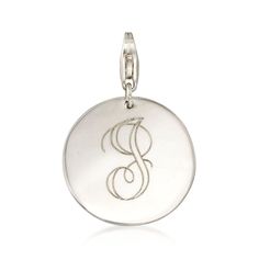 Ross-Simons - Monogram - 6-7mm Cultured Pearl Necklace, Silver Personalized Disc Charm. 20". Personalized pearls: a fresh take on the classic strand. The traditional pearl necklace gets a charming update. We've added a sterling silver disc that can be personalized with a single initial or a classic monogram. The personalized disc can be removed for the look of a simply timeless strand. Lobster clasp, pearl necklace with sterling silver personalized disc charm. Pearl birthstones are the perfect gift for June birthdays. Traditional Pearl Necklace, Pearl Necklace Silver, Pearl Birthstone, June Birthday, Classic Monogram, Cultured Pearl Necklace, Cultured Pearls, Necklace Silver, Lobster Clasp