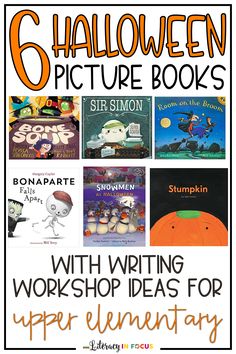 halloween picture books with writing and worksheets for upper elementary