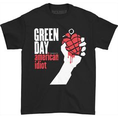 American Idiot Tee (Black) Green Day T Shirt, Green Day Shirt, Hoodie Green, Band Shirts, Green Day, Girly Outfits, Black T Shirt, Black Tee, Black Tshirt