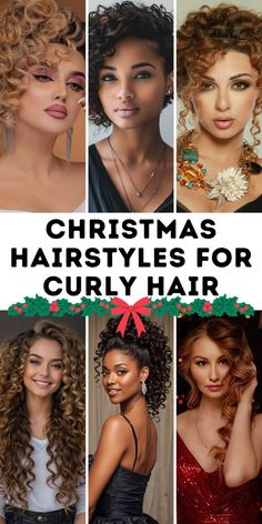 Curly Hair Holiday Styles, Christmas Hairstyles For Curly Hair, Women's Winter Outfit, Simple Updos, Christmas Hairstyle, Latest Winter Fashion, Hair Mistakes, Elegant Coats, Trend 2024