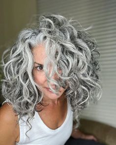 Growing Your Hair, Growing Your Hair Out, Grey Hair Transformation, Gorgeous Gray Hair, Grey Hair Inspiration, Orange Marmalade, Curly Hair Updo