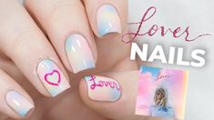 Swift Nails, Blue Glitter Nail Polish, Taylor Swift Nails, Lover Taylor Swift, Concert Nails, Lover Album, Lover Taylor, Blue Glitter Nails, Celebrity Nails