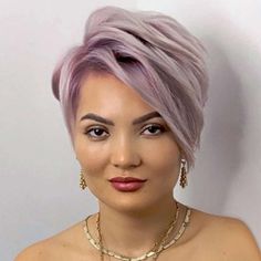 Short Pixie Bob Haircuts, Asymmetrical Haircuts, Short Pixie Bob, Bob Hair Color, Short Sassy Haircuts, Crazy Color, New Short Hairstyles, Hair Undercut, Spiked Hair